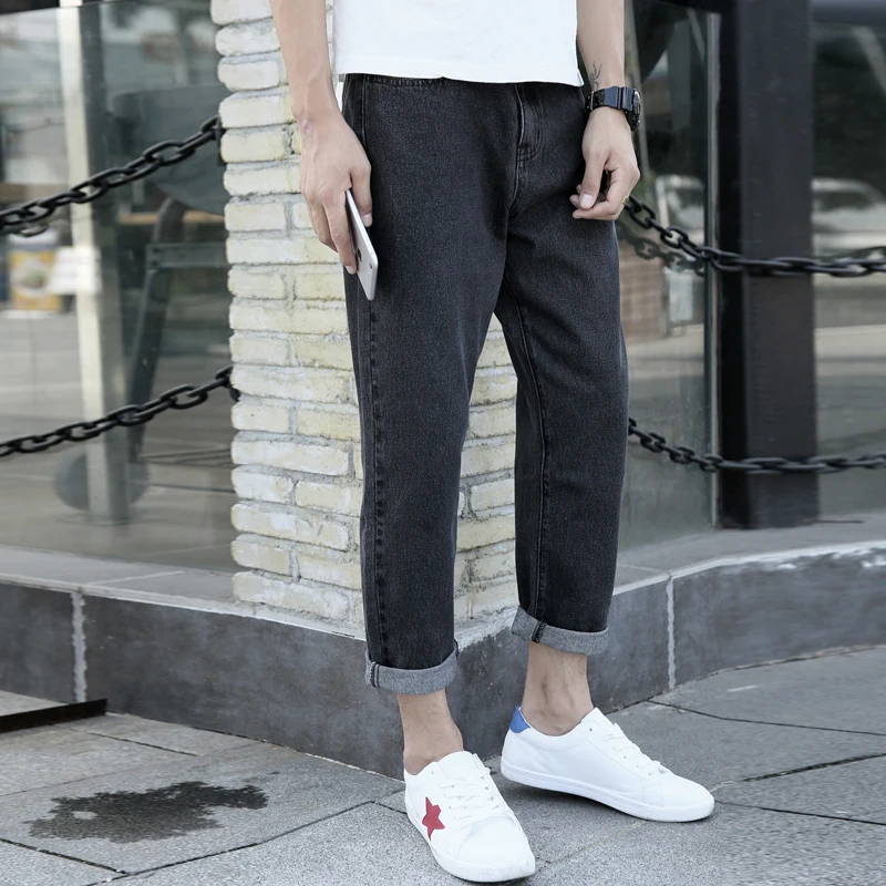 2019 Spring New Men's Jeans Pants Loose Fit Denim Trousers Brand Fashion Wear Mens Harem Summer Male Casual jeans | Мужская одежда