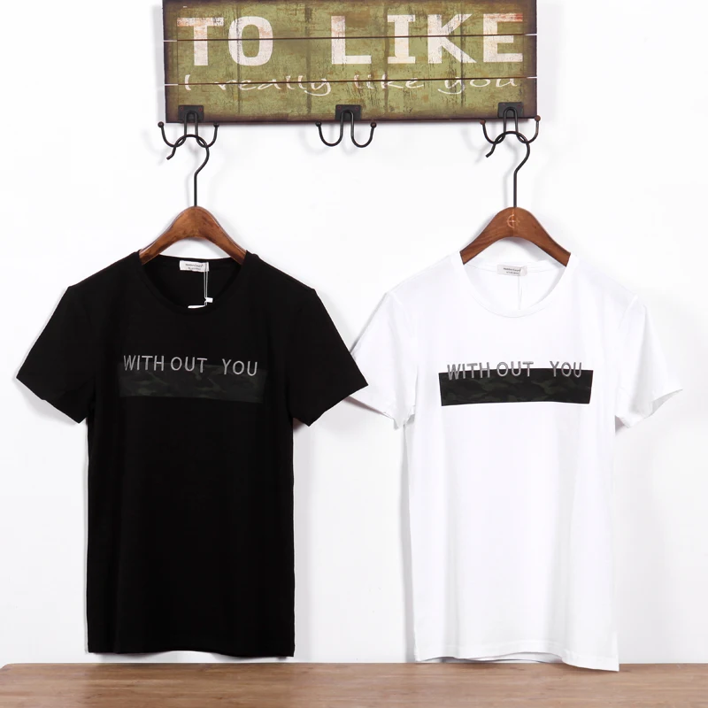 Новинка 2017 года письмо с печатным рисунком Для мужчин хлопковая Футболка принт s