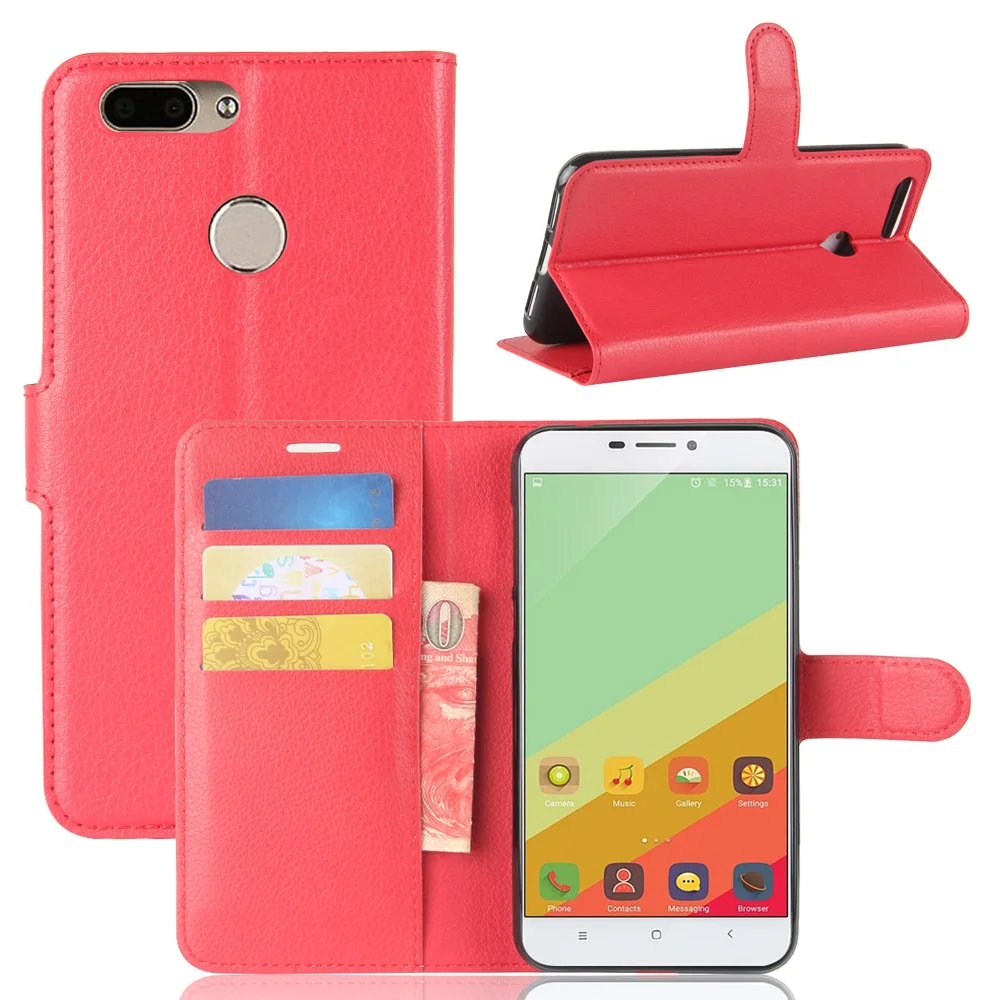 Роскошный чехол из искусственной кожи для Oukitel U20 Plus 5 дюймов Футляр силиконовый