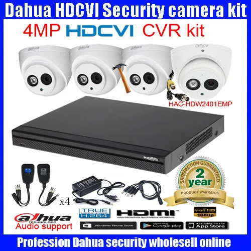 Оригинальный английский DAHUA 4MP VANDALPROOF камеры DH HAC HDW2401EMP ХВН купольная камера с
