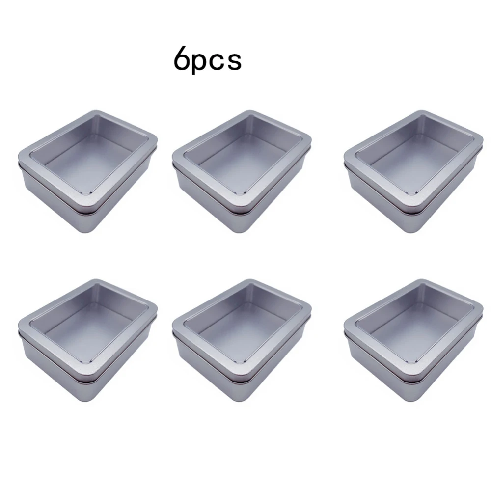 Жестяная коробка для конфет контейнер хранения упаковки продукта с прозрачным