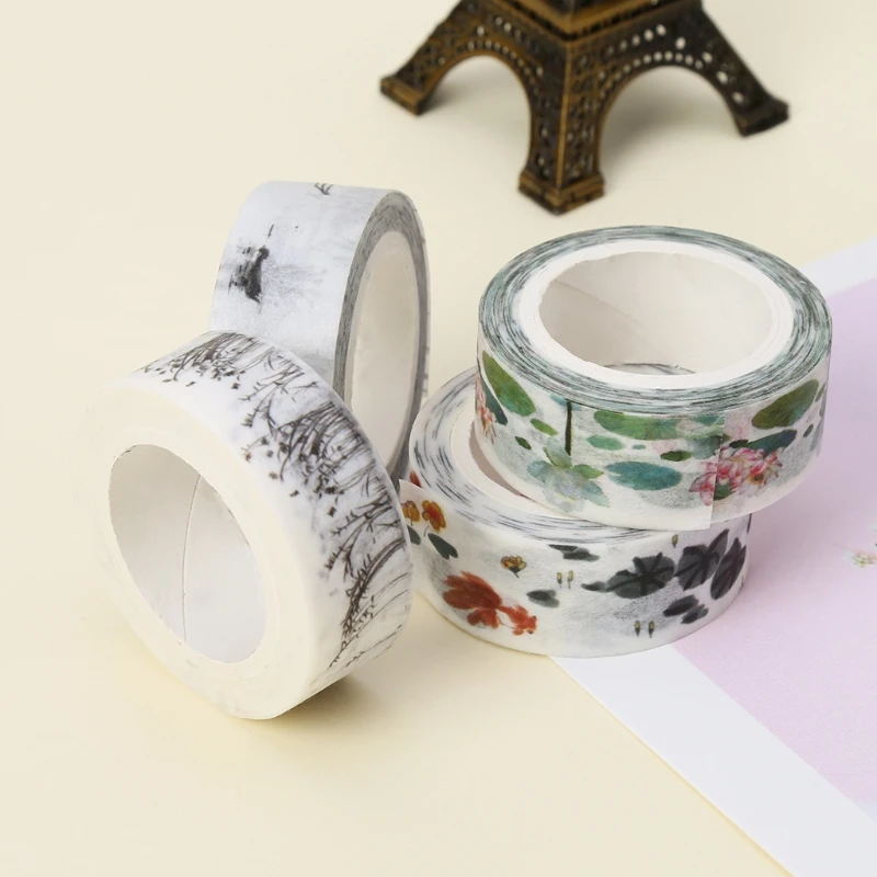 DIY Винтаж Ретро китайский стиль Маскировочная клейкая лента васи декоративная