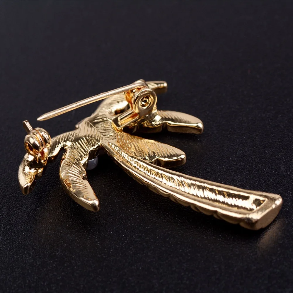 

JUCHAO Fashion Jewelry Beautiful Plastic Pearls Hawaiian Coconut Tree Brooch Pins and Brooches for Women Jewellery