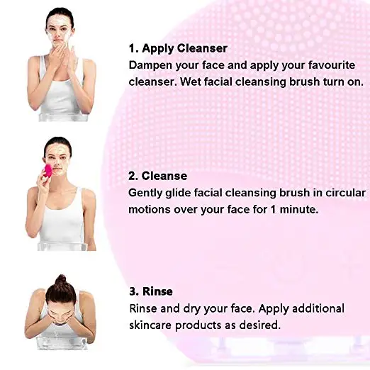 Electric Bath Brush Waterproof Body and Facial Cleansing Long Handle Sonic Scrubber for Deep Cleaning |