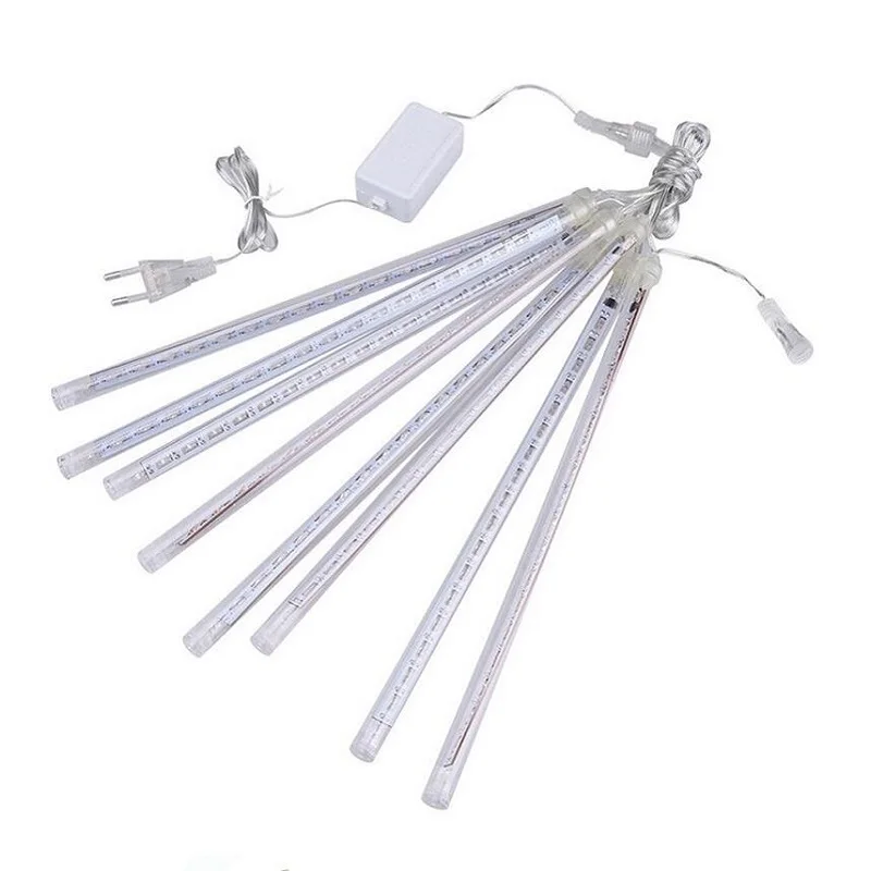 8 шт./компл. многоцветный 30 см метеоритный дождь трубы переменного тока 110 240V