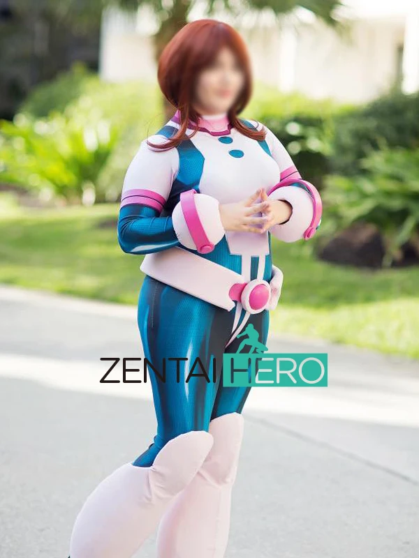 Бесплатная доставка костюм Uraraka Ochako с 3D-принтом карнавальный Boku No Hero Academia
