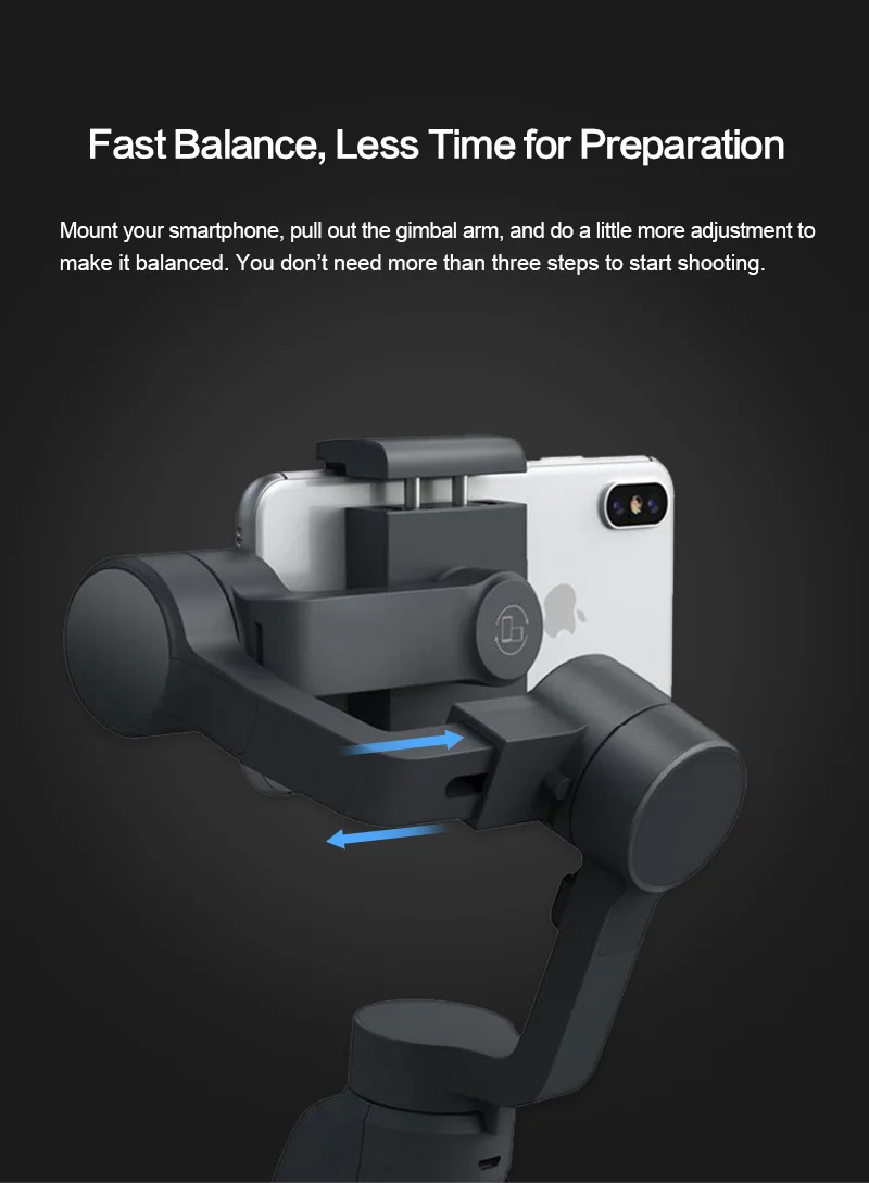 BEYONDSKY EYEMIND 2 3-осевой портативный смартфон шарнирный стабилизатор для камеры GoPro VS Zhiyun Smooth 4 iPhone X 8Plus Android для спортивной экшн-камеры