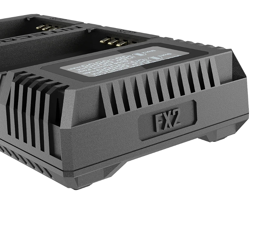 Nitecore FX2 PRO Двойной слот USB устройство быстрой зарядки для ЖК-дисплея с подсветкой Fujifilm GFX50S/50R compatiple с NP-T125 Камера батареи
