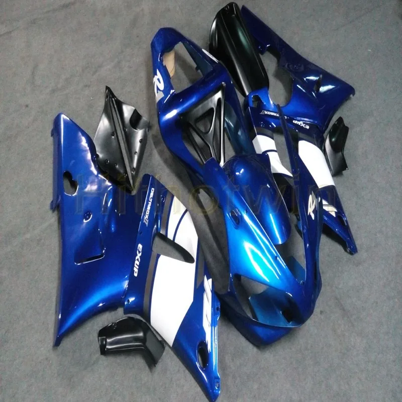 

Custom motorcycle cowl body kit for YZF-R1 00 01 YZF R1 2000 2001 YZFR1 ABS Plastic Fairings gold flames+23Colors! Screws