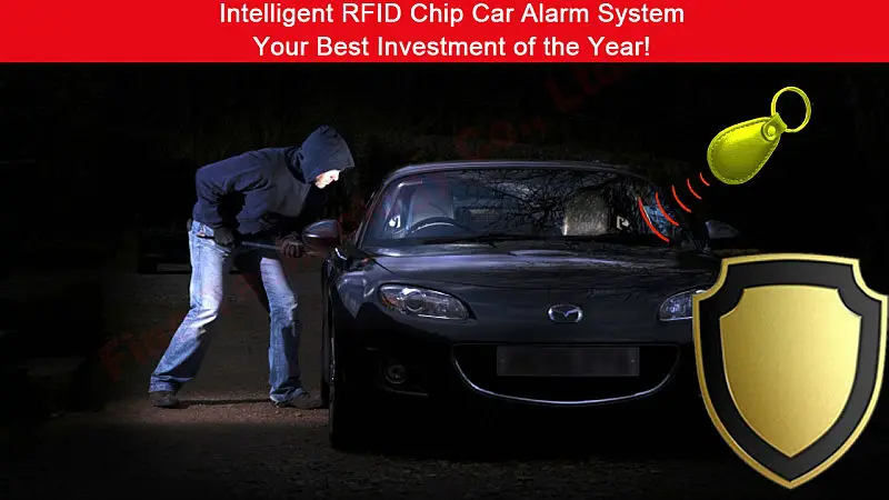 10PCS wholesale price RFID transponder immobilizer one way car alarm with horn siren auto arming security anti-theft device | Автомобили и