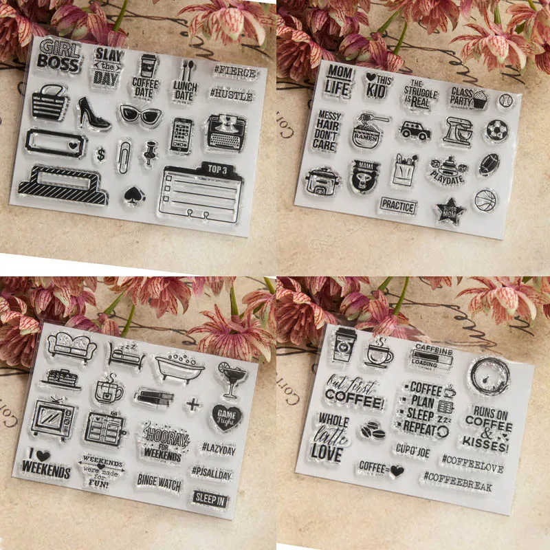 Прозрачная карточка для скрапбукинга 1 шт. прозрачный силиконовый штамп