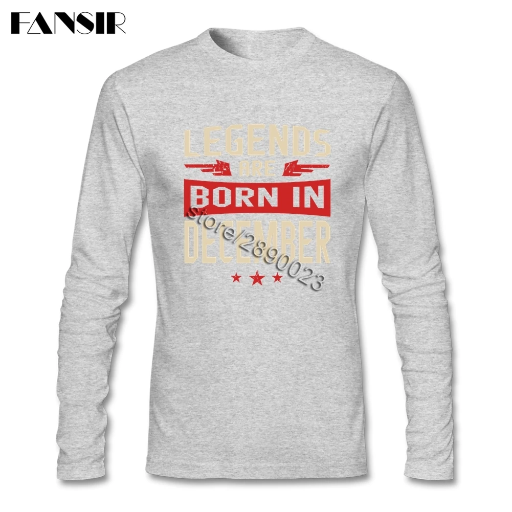 Забавная футболка Для мужчин мальчиков рождаются легенды в декабре с О образным