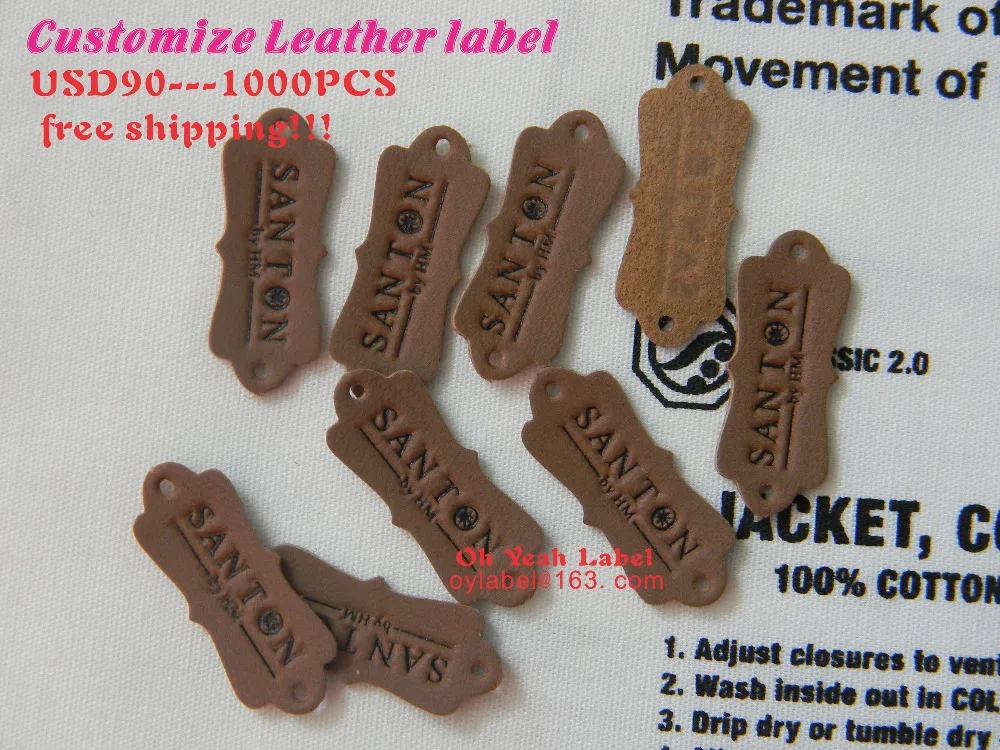 Изготовленный На Заказ кожаный ярлык высокого качества/кожаный патч/pu