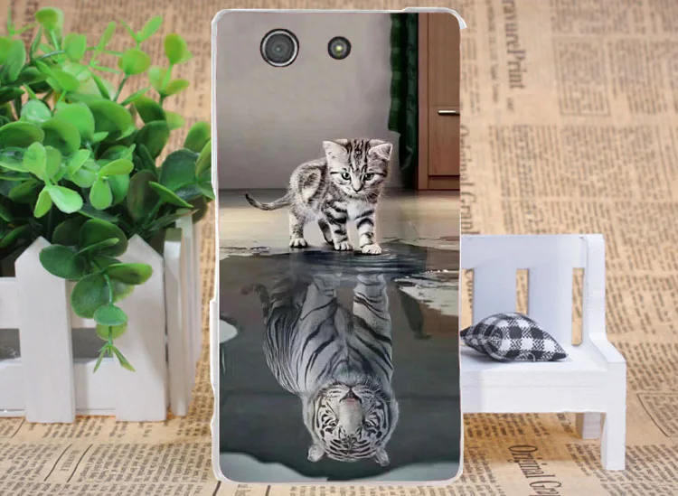 Чехол с рисунком для Sony Xperia Z3 compact z3 mini D5803 D5833 чехол телефона милой кошкой задняя