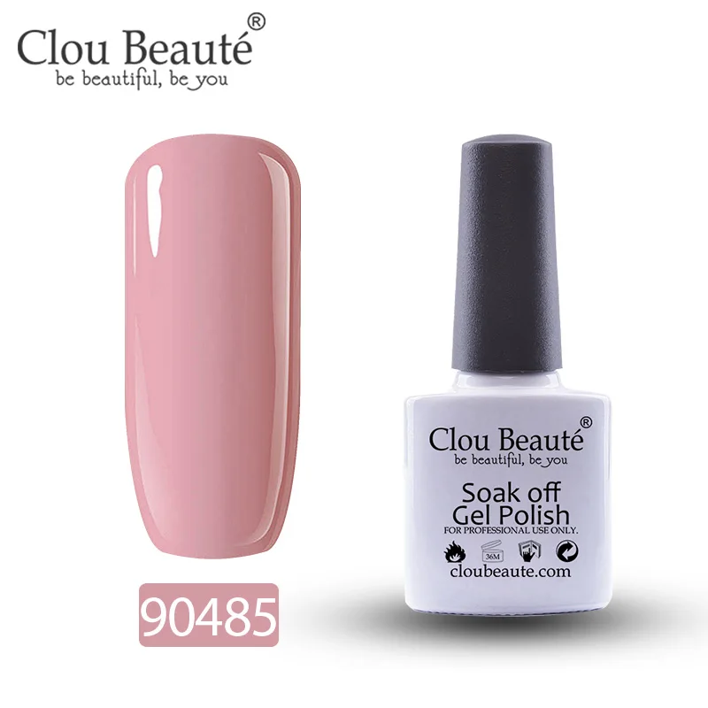 Clou Beaute УФ-гель для ногтей основа и верхнее покрытие лак для ногтей Набор для маникюра геллак Полупостоянный Гибридный праймер гель лак - Цвет: 90485