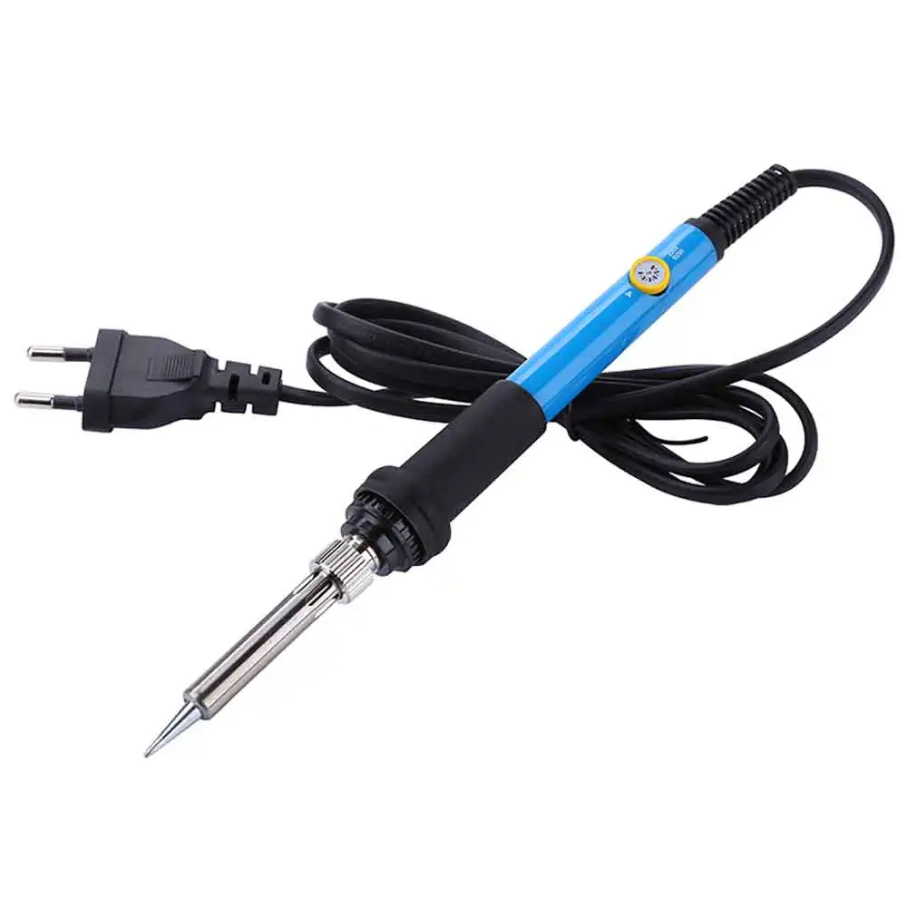 220V Blue Электрический паяльник с регулируемой температурой 220 В, 60 Вт, сварочный паяльник, инструменты для ремонта - Цвет: 220V Blue