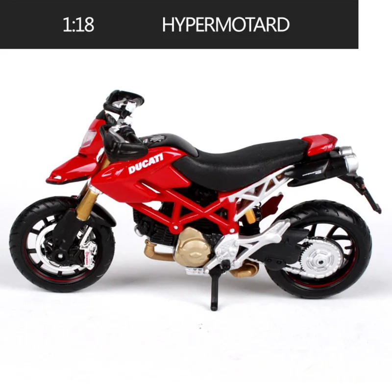 Hypermotard Maisto 1:18 масштаб сплав модель мотоцикла игрушка Моделирование мотоцикл спортивный мотор модели гоночных автомобилей детские игрушки для мальчиков - Цвет: Hypermotard