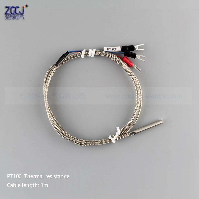 

PT100 temperature sensor -50~300 degrees Mini PT100 Thermal resistance with mini probe 3 wires (cable length 1 meter)