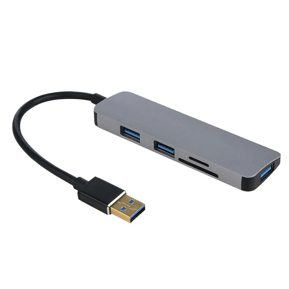 USB 3 0 5 в 1 адаптер 3xUsb3.0 SD TF кардридер концентратор для ПК ноутбука подключение