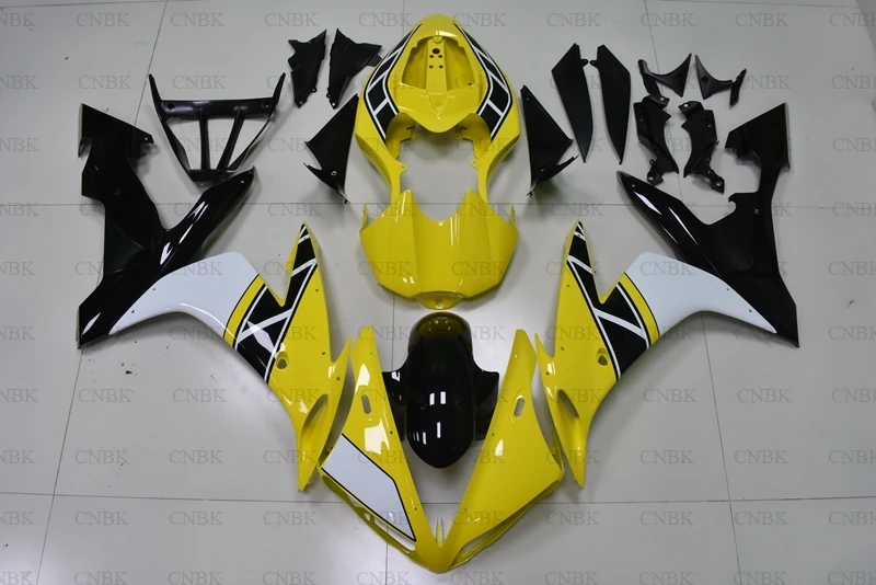 Для кузова YZFR1 2004-2006 2006 желтая черная набор для всего тела YZF R1 2005 комплекты