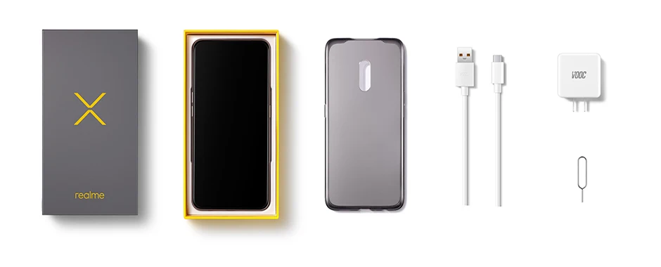 Смартфон Oppo Realme X, 4G LTE, 4 ГБ, 64 ГБ, Восьмиядерный процессор Snapdragon 710, экран 6,53 дюйма, 3765 мА/ч, двойная задняя камера, сотовый телефон