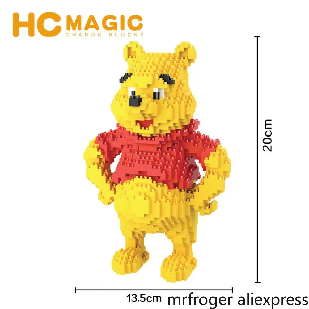 HC MAGIC 9016 Мишка со стразами Ститч Университет строительные блоки детские подарки