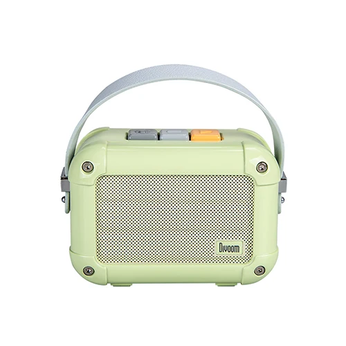 Divoom Macchiato Портативный беспроводной Bluetooth динамик с FM радио TWS Функция Поддержка IOS и Android системы есть подарочный пакет - Цвет: Зеленая трава
