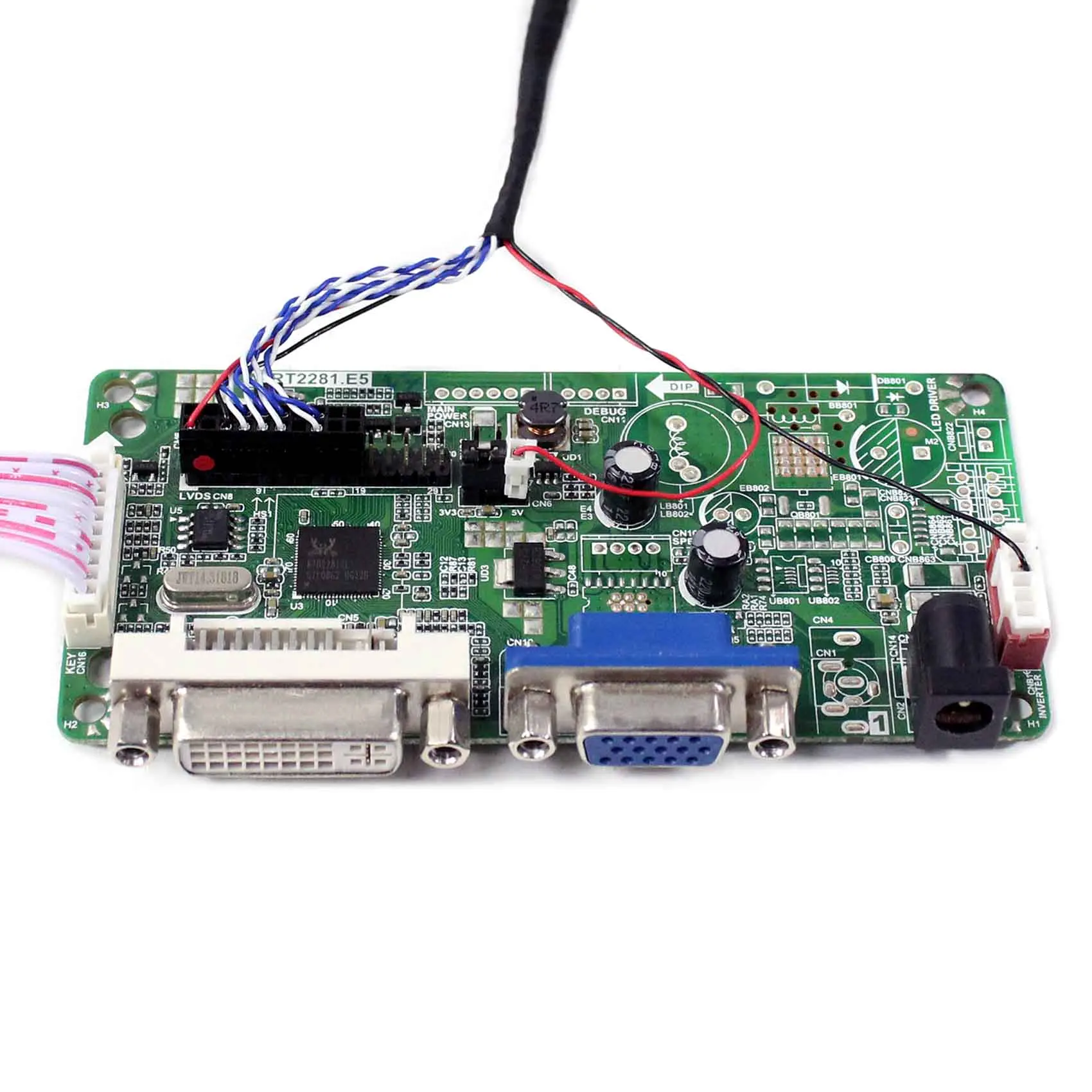 DVI VGA LCD Controller Board With 5inch 640x480 ZJ050NA-08C Touch Screen | Электроника