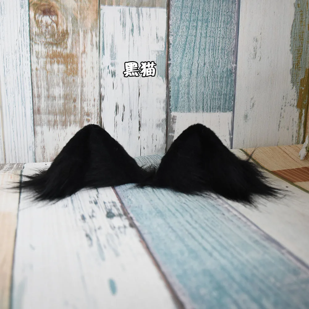 Black cat Новинка, кошачьи уши, ручная работа, низкий уровень, имитация кошачьих ушей, кошечка, головной убор, заколка для волос, Лолита, обруч на голову, прекрасные аксессуары для волос - Цвет: Black cat