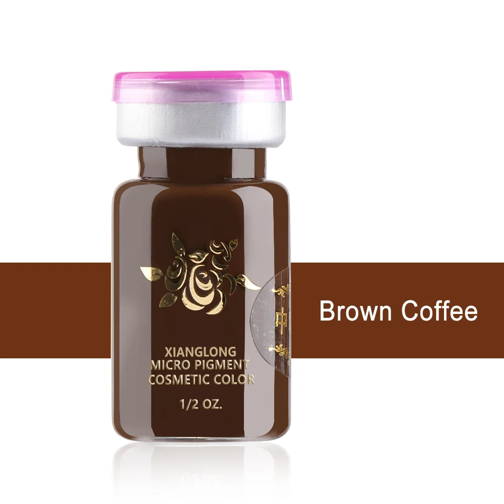 Brown Coffee 1 бутылка, карандаш для бровей, губ, тату, чернила, эмульсии, полуперманентный Макияж Бровей, прочный пигмент, микроблейдинг, инструмент для красоты, принадлежности - Цвет: Brown Coffee