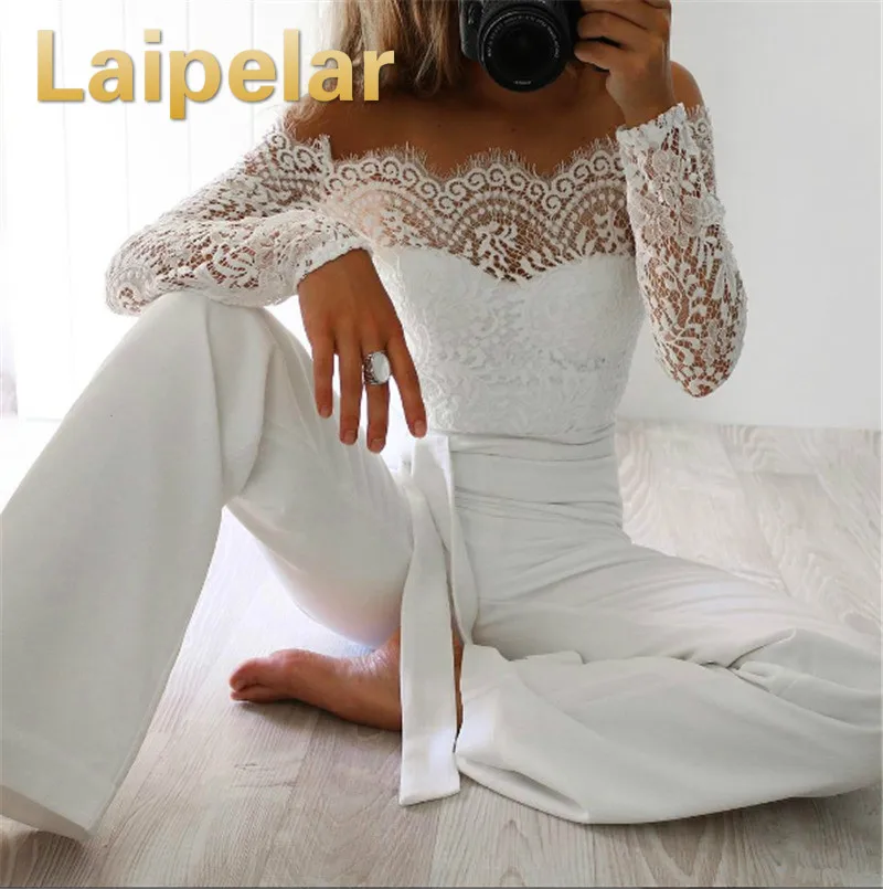Laipelar Женская Клубная одежда повседневный комбинезон с длинным рукавом для