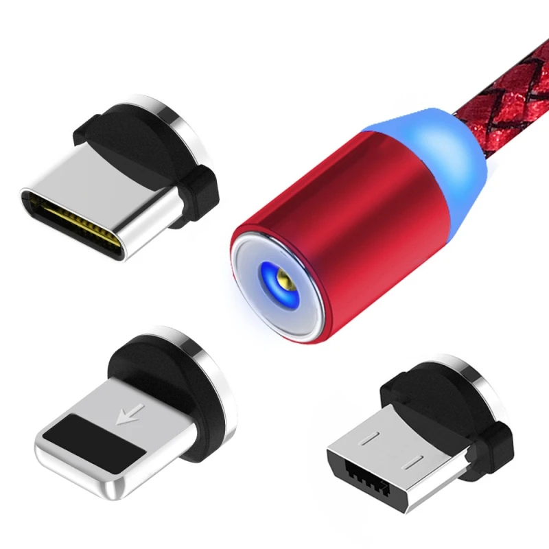 Три в одном Магнитный кабель передачи данных/зарядный для Android/Ios/type-c USB