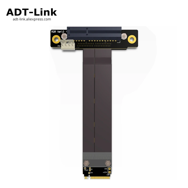 Riser PCIe 4 PCI E 4x к M.2 NGFF NVMe Key M key карта расширения Express x4 Gen3.0 32G/bps удлинитель ленточный