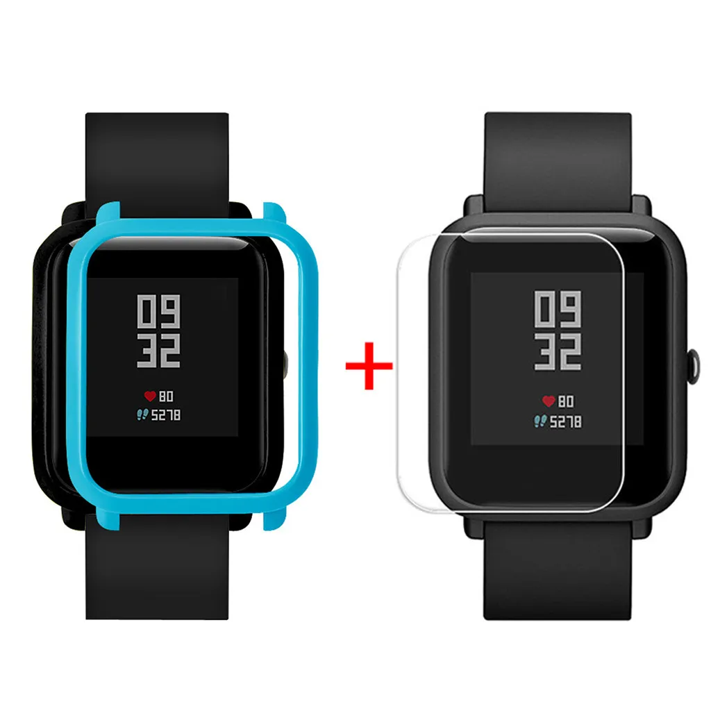 Модные прочные Чехлы для часов, чехол для Xiaomi Huami Amazfit Bip, Молодежные часы с защитой экрана, повседневные Простые Чехлы для часов