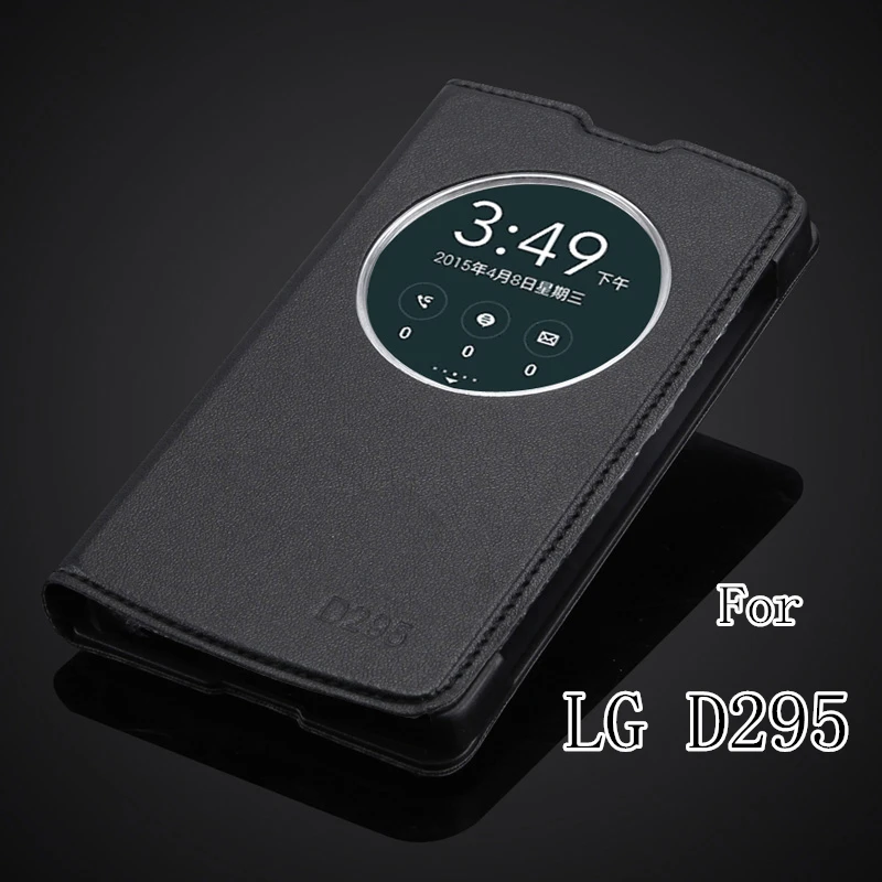 Новый кожаный чехол-книжка с прозрачным окошком для LG G2 Lite / L Fino D295 D290N | Мобильные