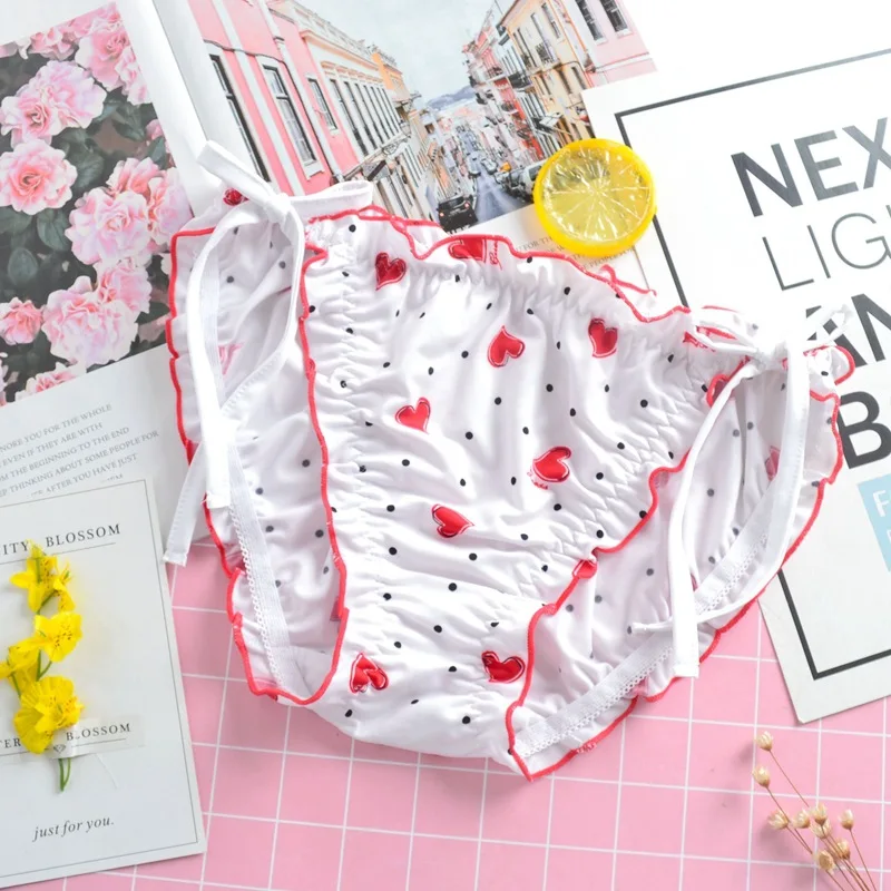 SP & CITY японское милое нижнее белье с оборками для девочек бесшовные трусики в