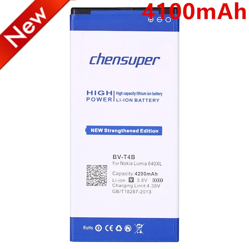 Новый аккумулятор 4200 мАч для Nokia Microsoft Lumia 640XL BV T4B RM 1096 1062 1063 640 XL|2800mah battery|battery forbattery