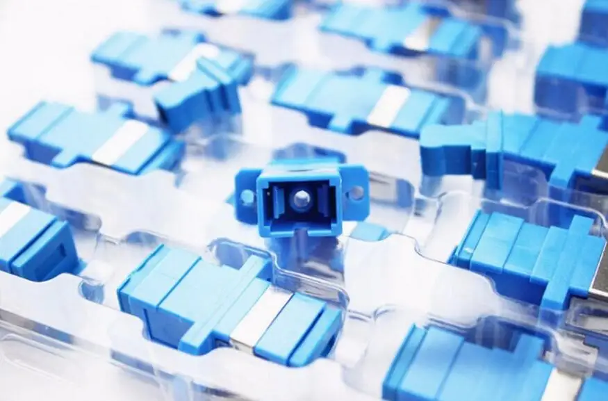 100 шт./лот SC/UPC адаптер Новый SC волоконно-оптический фланец соединитель | Мобильные