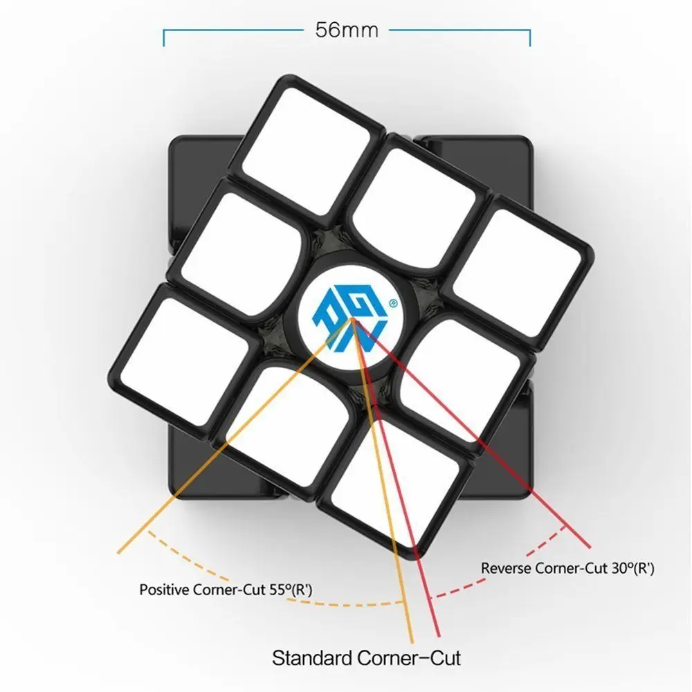 Gan 356 Air SM speed Magic Cube 3x3 Магнитный куб-головоломка с ЕСС V2 Весна 3x3x3 Cubo Magico ультра-гладкая безопасная ABS