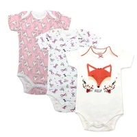2021 newborn baby boy girl romper new baby clothing baby clothes short sleeve infant product 3 pcs babys sets
