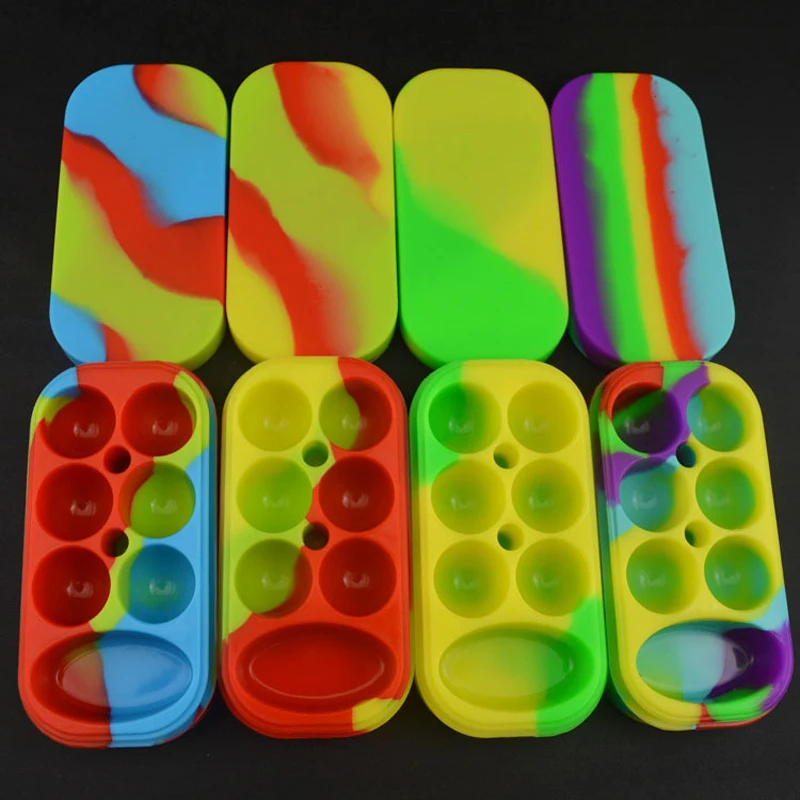 6 в 1 большой силиконовый контейнер для ёмкостей|wax container|silicone jarsilicone container |