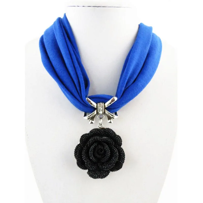 Короткие Подвески RUNMEIFA ожерелья женский шарф аксессуары для шарфа|pendant necklace|flower
