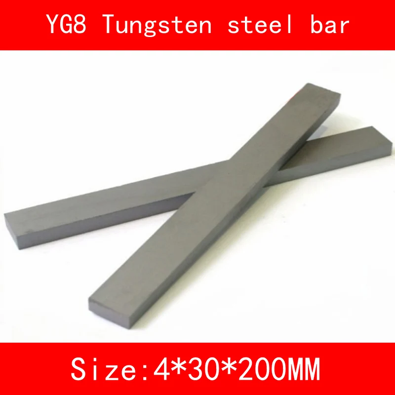 YG8 Tungsten steel bar Turning Tool 6-40MM*4MM*200MM High hardness high-temperature resistance 1000 degree cutter Tool