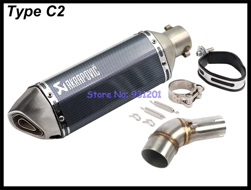 Выхлопная система мотоцикла Mid Link Адаптер трубы с Akrapovic глушитель Escape для Kawasaki Z250SL