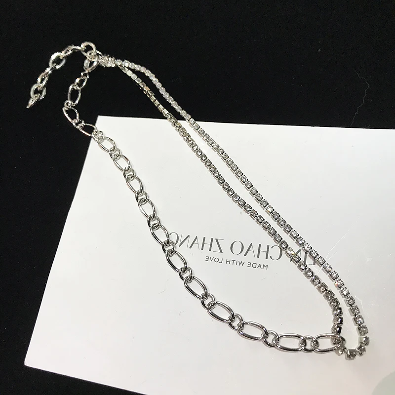 ABC jointing little devil chain drill Choker concise everyday fashion recommended collar minimali electroplated Necklace|Ожерелья с
