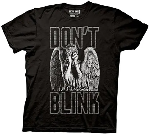 

New Hot Summer Fashion Blink Weeping Angel Covering Eyes T-Shirt T-Shirt Short Mens