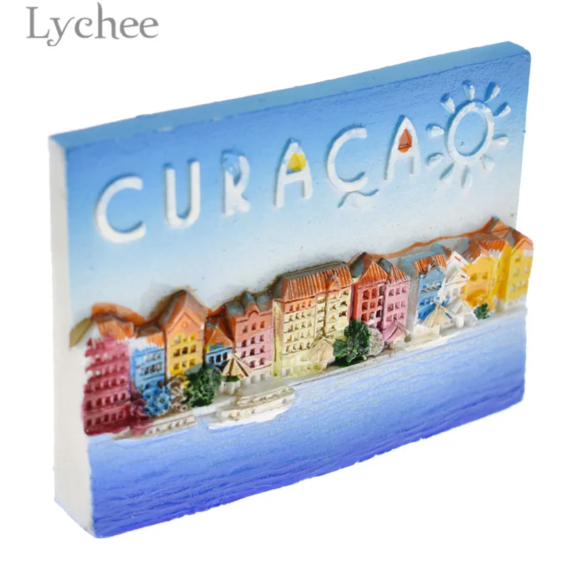 Личи жизнь Карибского моря смолы магнит на холодильник креативный 3D магниты