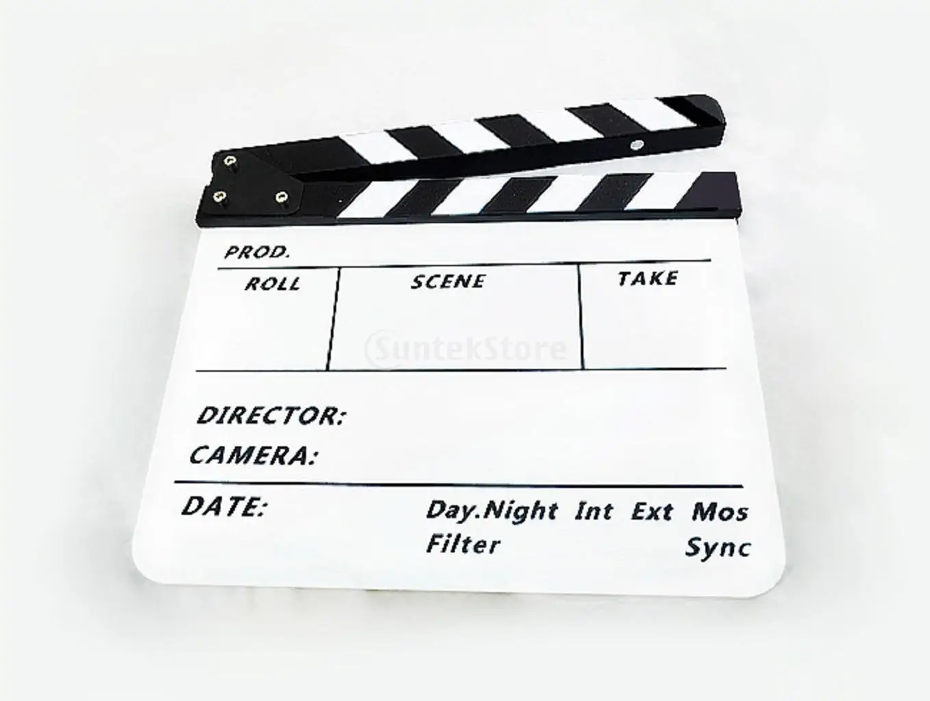 Акриловая панель для Clapperboard ТВ-пленка видеосъемка белая доска с белыми и черными