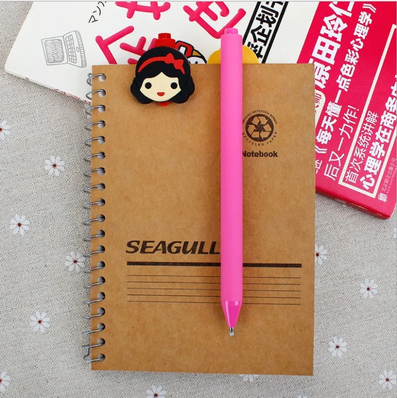 

Lovely princess series candy color frosted 0.5 mm black gel pen Creative Learning stationery ball-point pen for kids