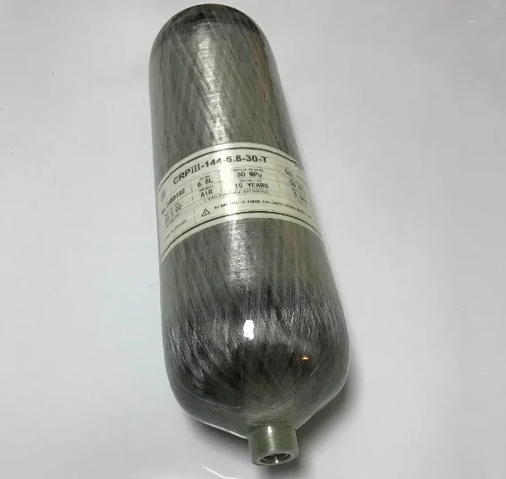 Высокое качество 6.8L 9LSCBA цилиндр из углеродного волокна цилиндр небольшой композитный бутылки PCP цилиндр